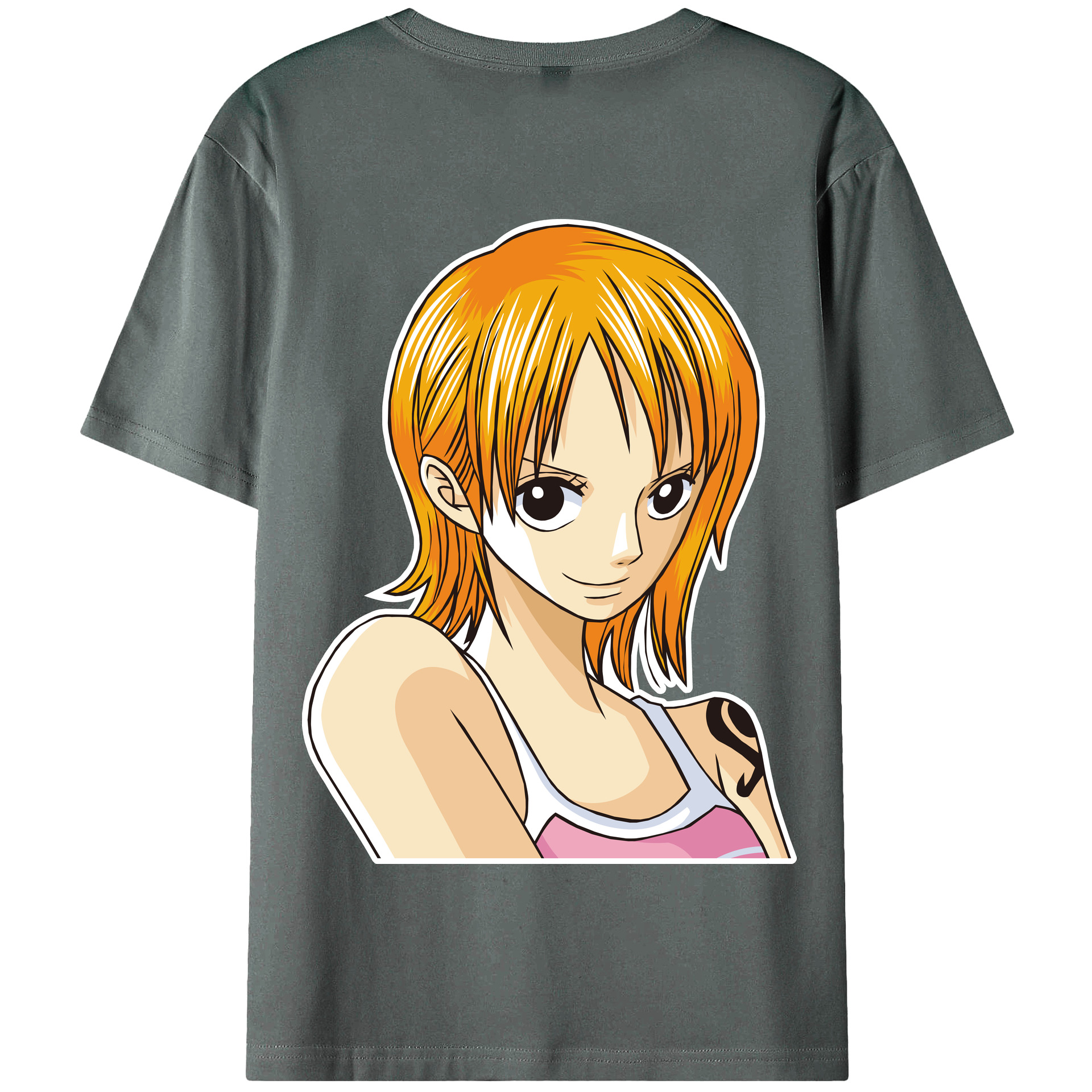 ワンピース ナミ ONE PIECE Nami 綿100％半袖Tシャツ（背面プリント）